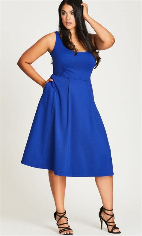 chanel plus size dresses|chanel fit and flare dress.